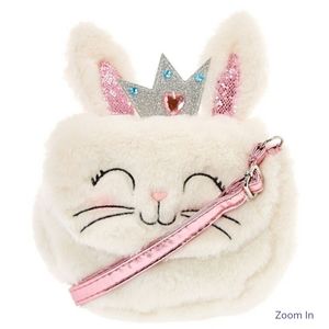 Bunny Plush Crossbody Bag - White